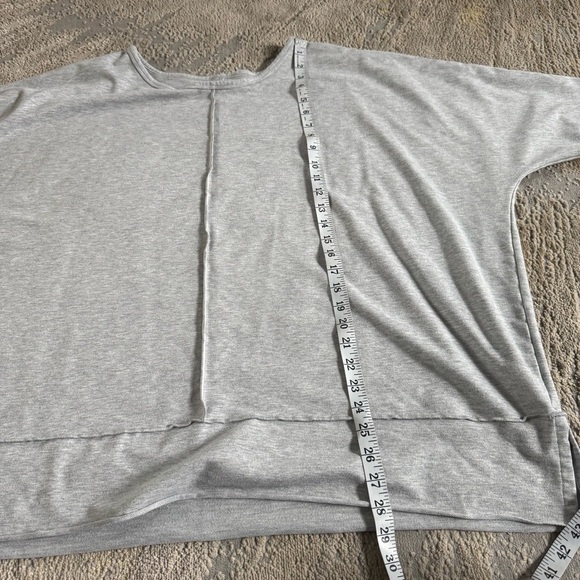Spanx pullover gray sweatshirt Perfect Length Top Dolman 3/4 Sleeve 3X - Picture 8 of 9